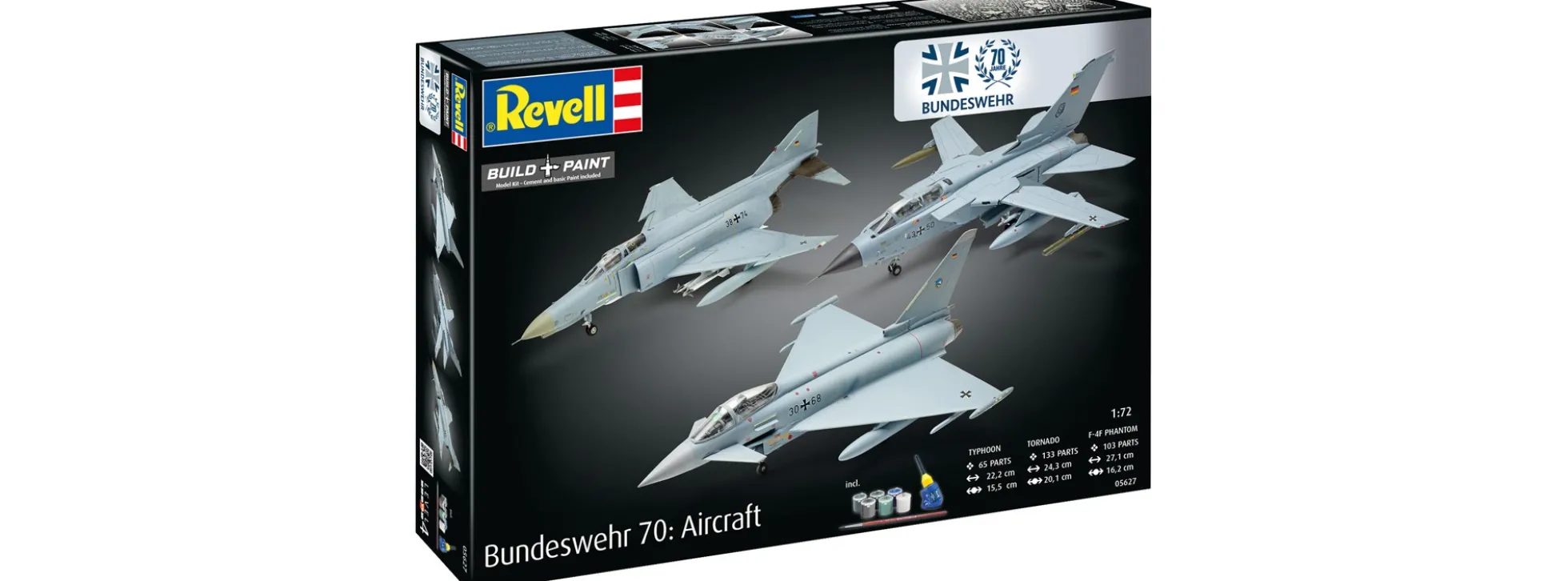 Revell 05627 Geschenkset 70 Jahre Bundeswehr-Flugzeuge | Flugzeug Bausätze 1:72