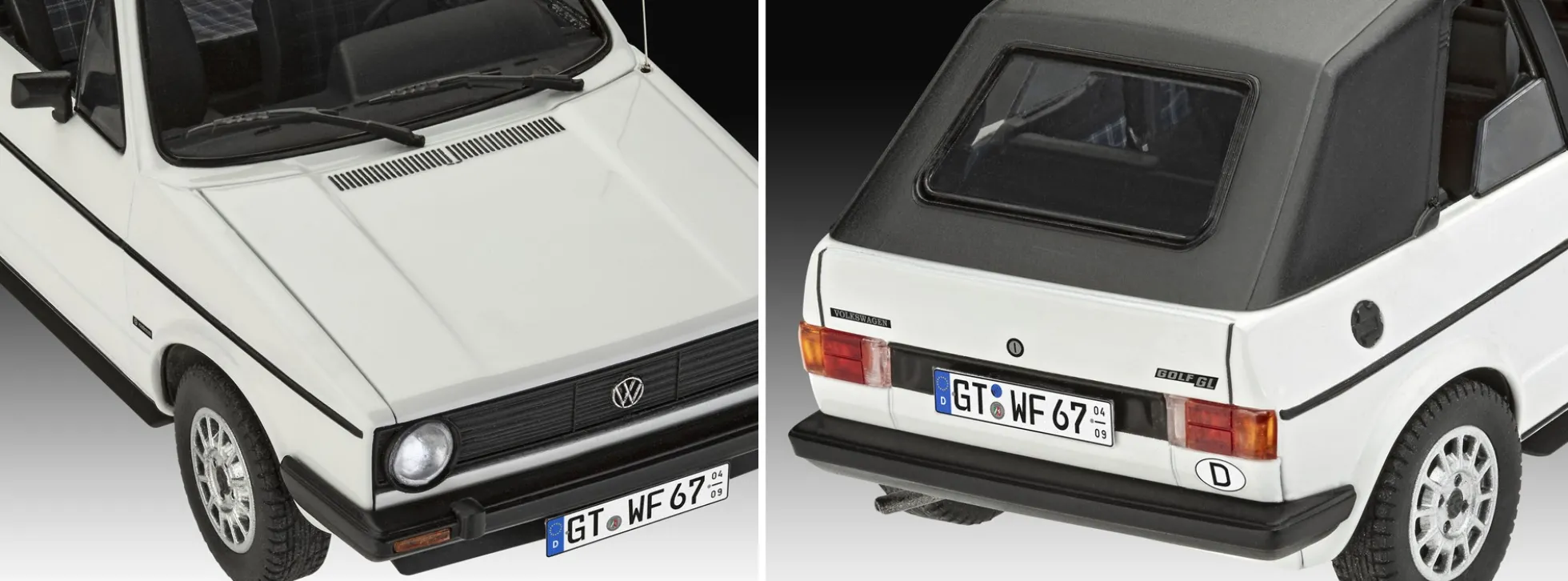 Revell 05636 Geschenkset 50 Jahre VW Golf 1 | Auto Bausatz 1:24