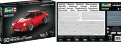 Revell 05634 Geschenkset Porsche 911 Turbo 50. Jahrestag | Auto Bausatz 1:24