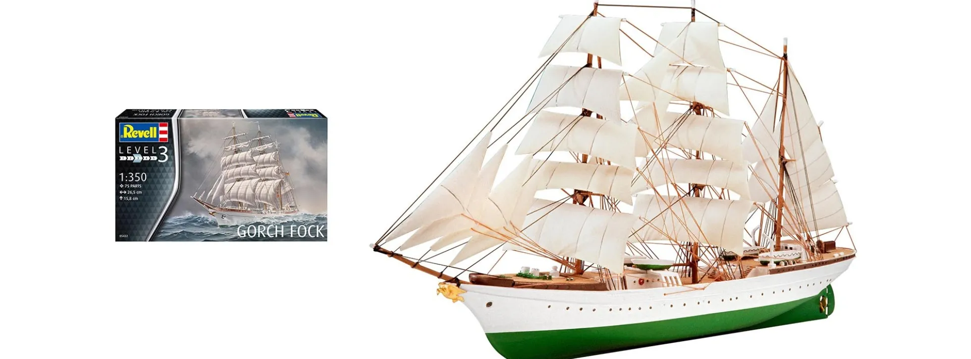 Revell 05432 Gorch Fock | Schiff Bausatz 1:350