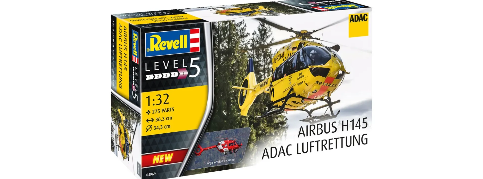 Revell 04969 H145 ADAC/REGA | Hubschrauber Bausatz 1:32