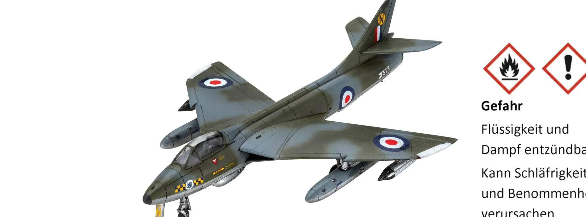 Revell 63833 Hawker Hunter FGA.9 | Model Set | Flugzeug Bausatz 1:144