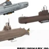 Revell 05186 70 Jahre Bundeswehr Wilhelm Bauer/Type 206A/Class2 | U-Boot Bausätze 1:144