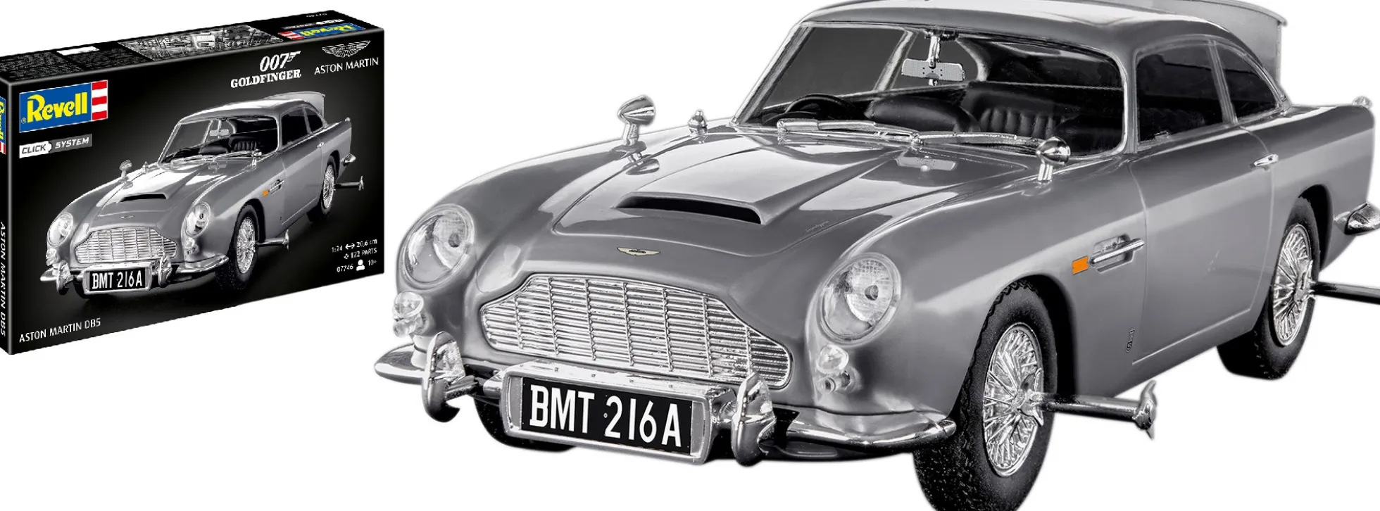Revell 07746 James Bond Aston Martin DB5 | Click System | Auto Steckbausatz 1:24