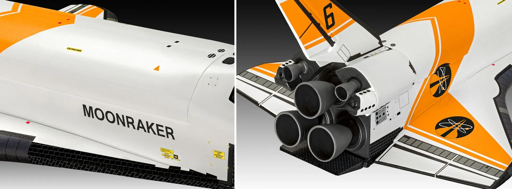 Revell 05665 James Bond Moonraker Geschenkset | Raumfahrt Bausatz 1:144