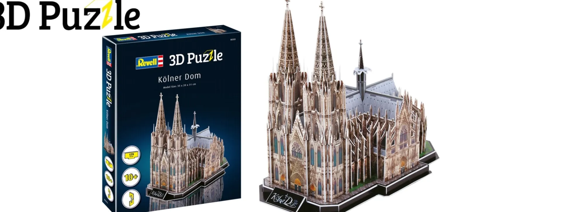 Revell 00203 Kölner Dom | 3D-Puzzle | 179 Teile | ab 10 Jahren