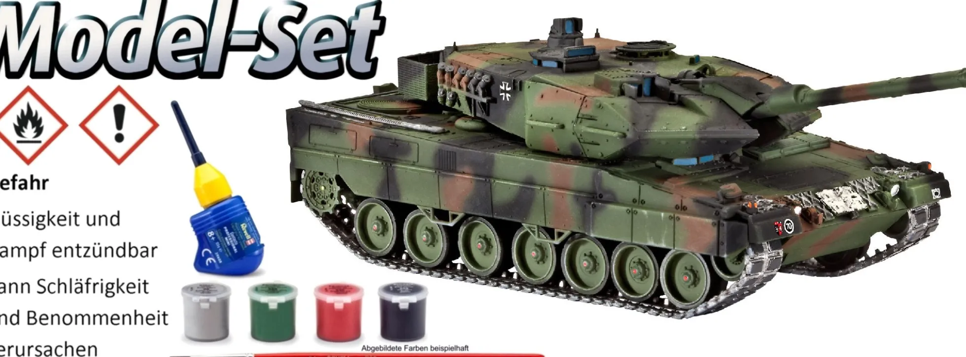 Revell 63180 Leopard 2A6/A6M | Model-Set | Panzermodell Bausatz 1:72