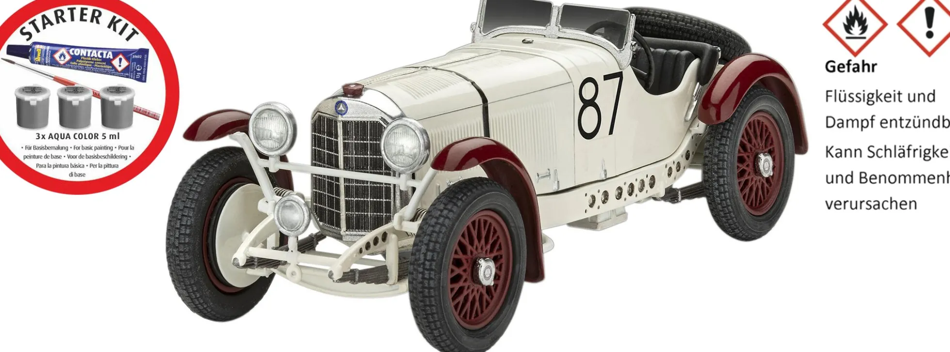 Revell 77737 MB SSKL | Classics | Starter-Kit | Auto Bausatz 1:32