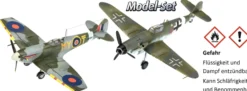 Revell 63710 Messerschmitt Bf109 und Spitfire MkV Model-Set | Flugzeug Bausatz 1:72