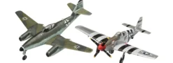 Revell 03711 Messerschmitt Me262 und P-51B Mustang Combat Set | Flugzeug Bausätze 1:72