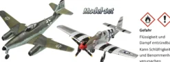 Revell 63711 Me262 und P-51B Mustang Combat Set Model-Set | Flugzeug Bausatz 1:72