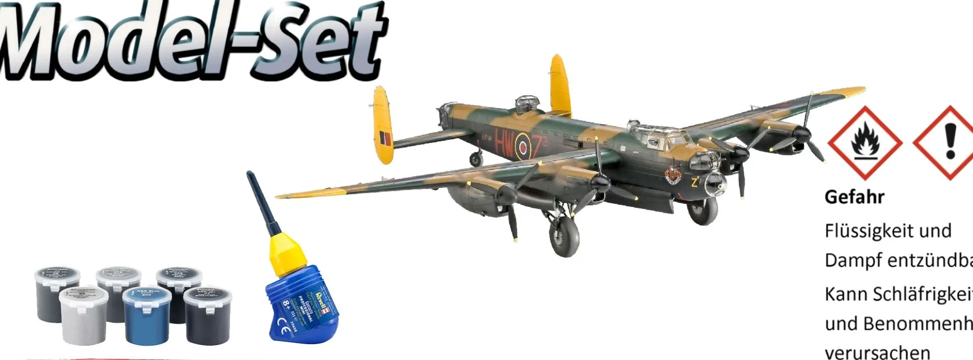 Revell 64300 Model Set Avro Lancaster Mk.I/III | Flugzeug Bausatz 1:72