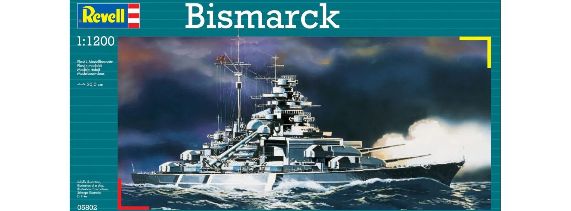 Revell 65802 Model Set Bismarck Schlachtschiff Bausatz 1:1200