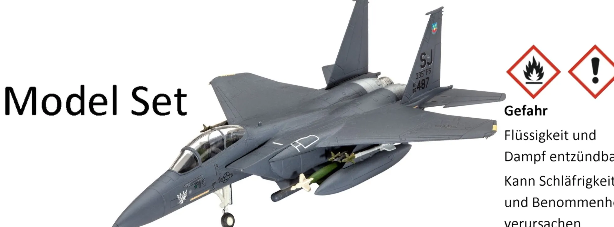 Revell 63972 Model-Set F-15E Strike Eagle m. Bomben | Flugzeug Bausatz 1:144