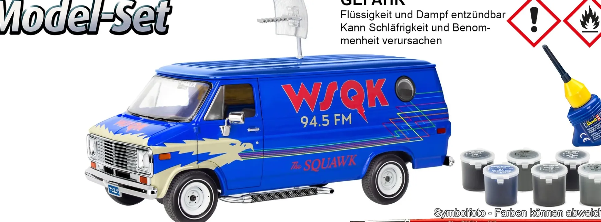 Revell 67732 Model Set GMC WSQK Squawk Van Stranger Things | Auto Bausatz 1:25