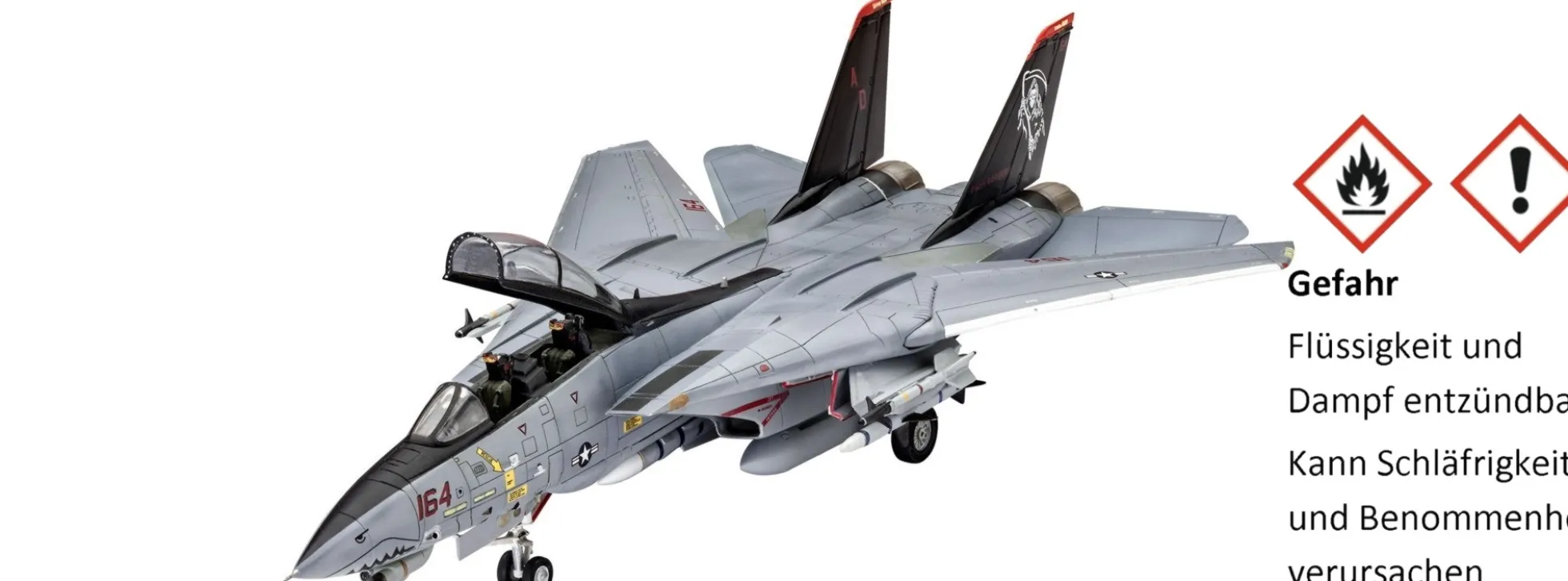 Revell 63960 Model Set Grumman F-14D Super Tomcat | Flugzeug Bausatz 1:72