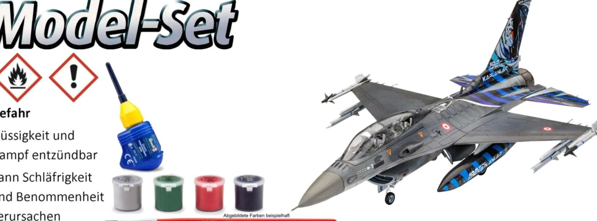 Revell 63844 Model-Set Lockheed Martin F-16D Tigermeet 2014 | Flugzeug Bausatz 1:72