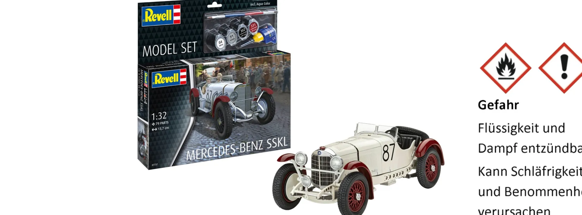 Revell 67737 Model Set Mercedes-Benz SSKL | Auto Bausatz 1:32