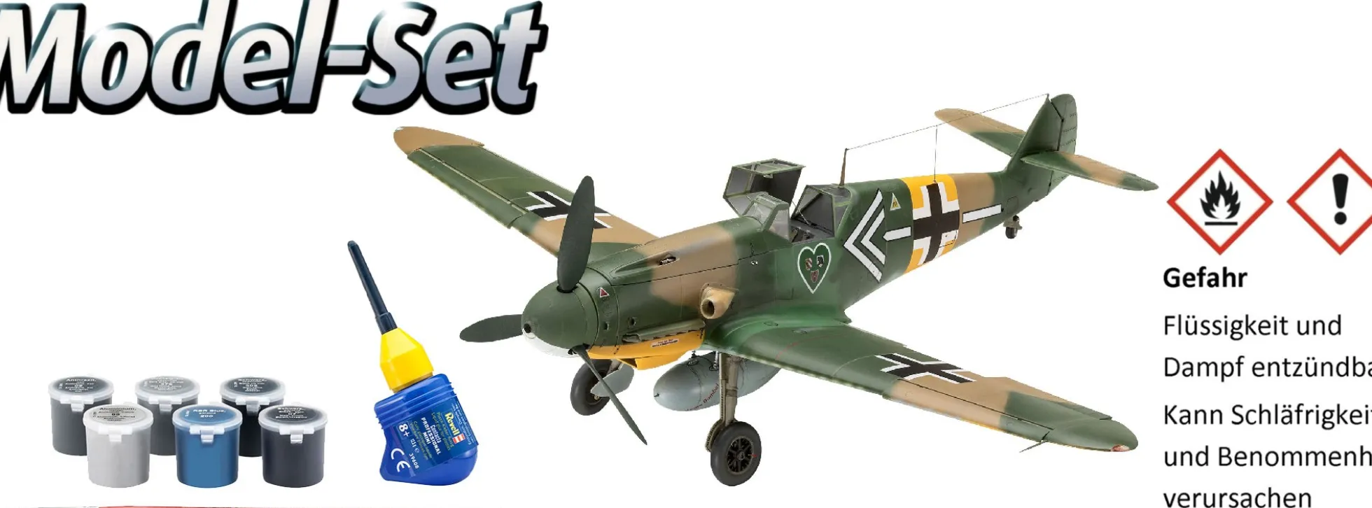 Revell 63829 Model Set Messerschmitt Bf109 G-2/4 | Flugzeug Bausatz 1:32