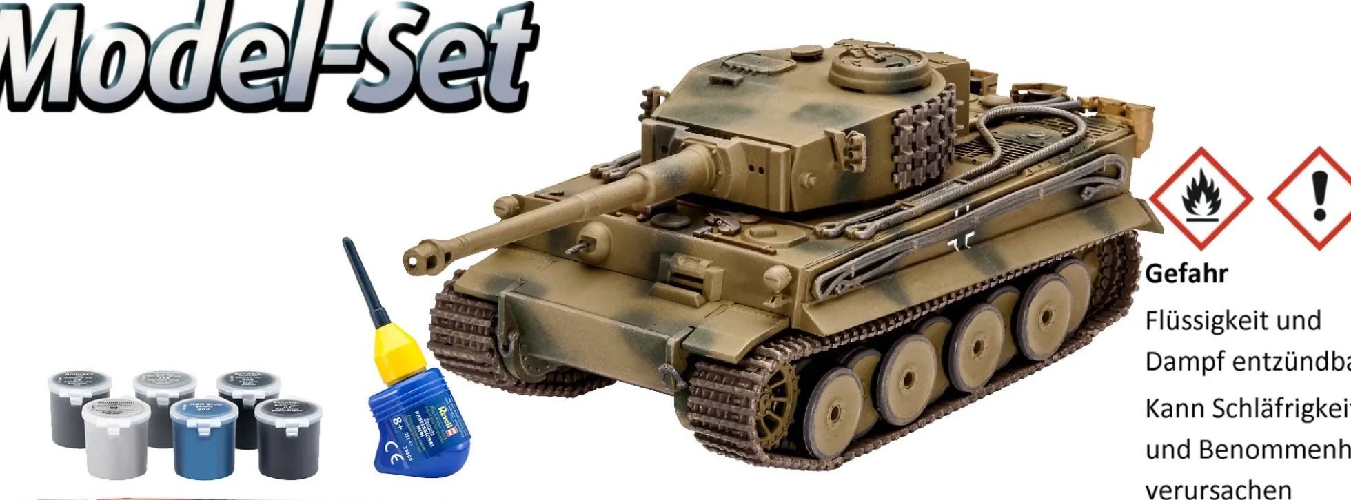 Revell 63262 Model Set Pz. Kpfw. VI Ausf. H Tiger | Panzer Bausatz 1:72