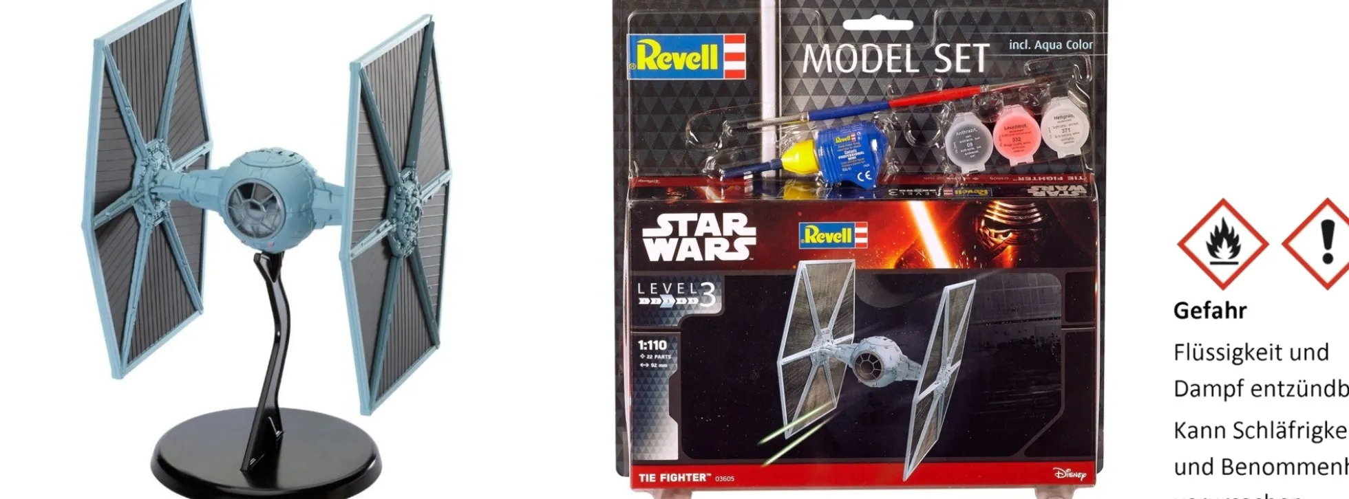 Revell 63605 Model-Set Tie Fighter | Raumschiff Bausatz 1:110