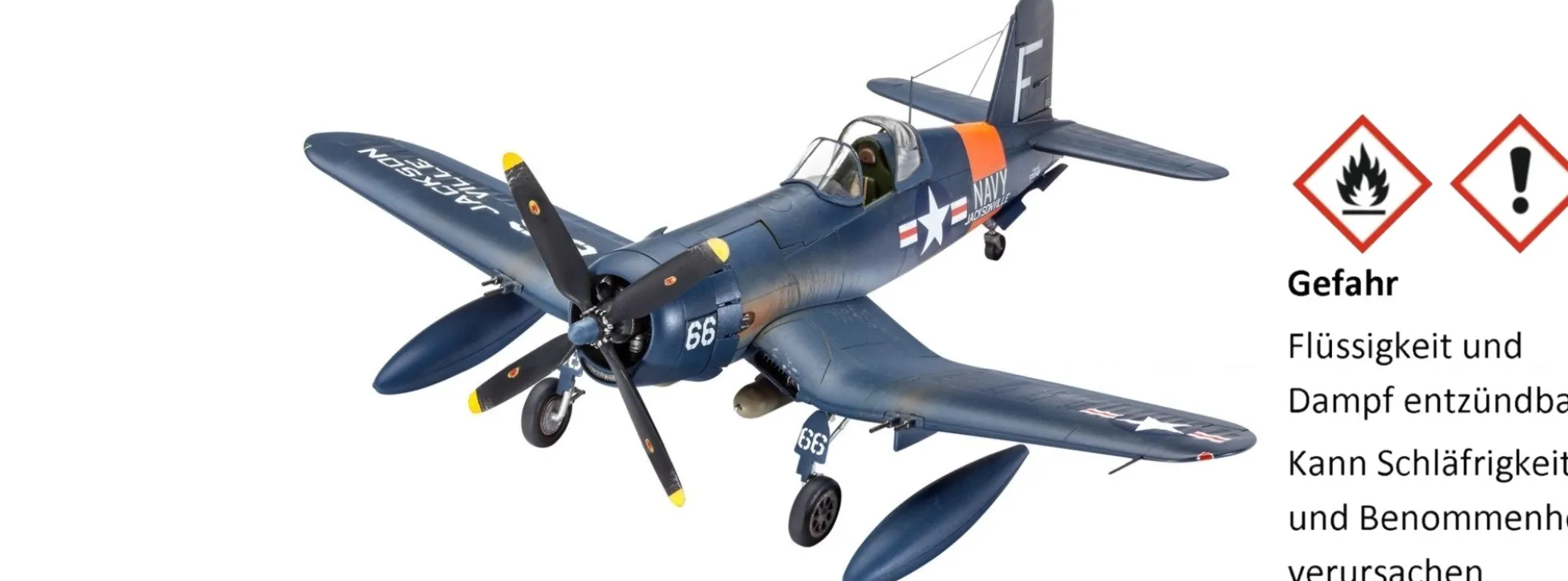 Revell 63955 Model Set Vought F4U-4 Corsair | Flugzeug Bausatz 1:72