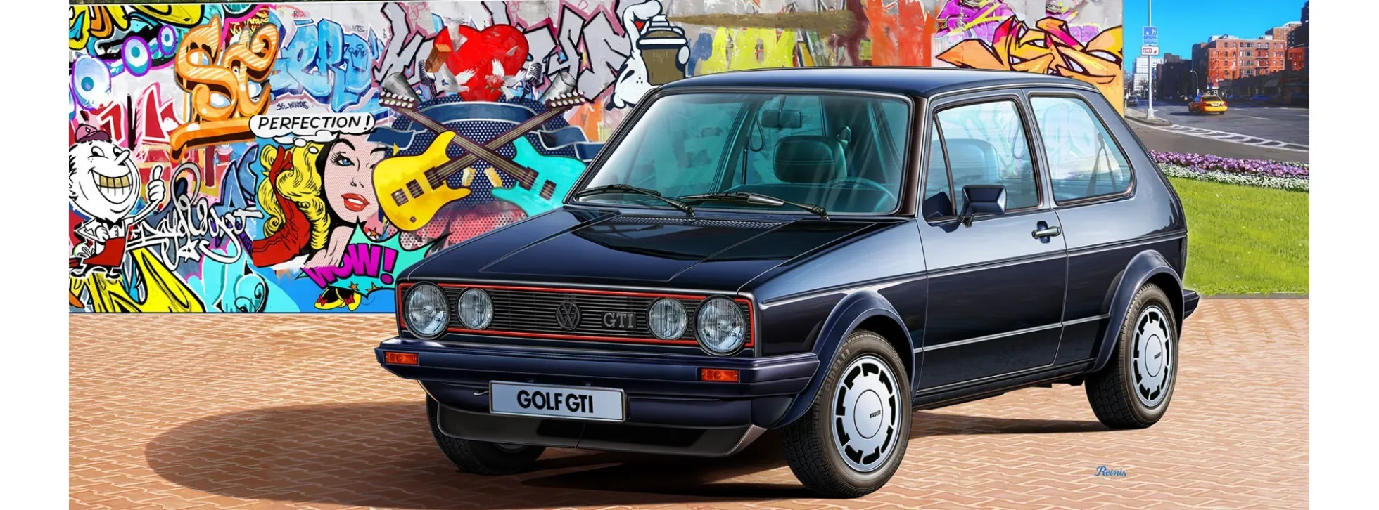 Revell 05694 Model-Set VW Golf 1 GTI Pirelli | Auto Bausatz 1:24