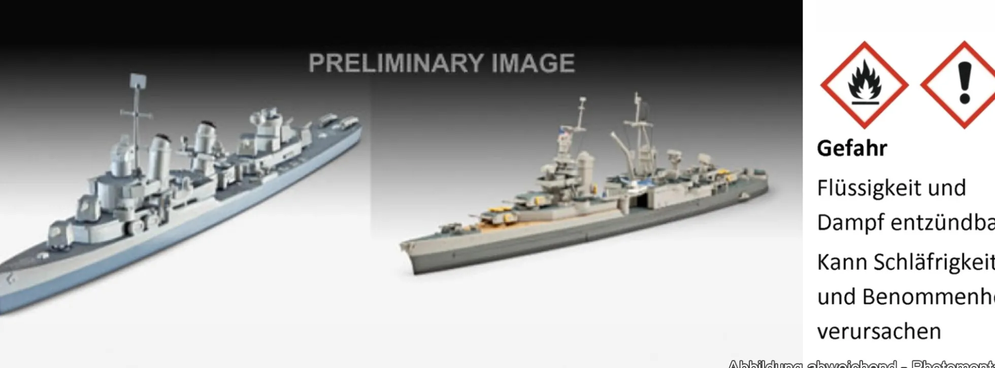 Revell 05644 Pacific Warriors USS Fletcher + USS Indianapolis Geschenkset | Schiff Bausätze 1:700