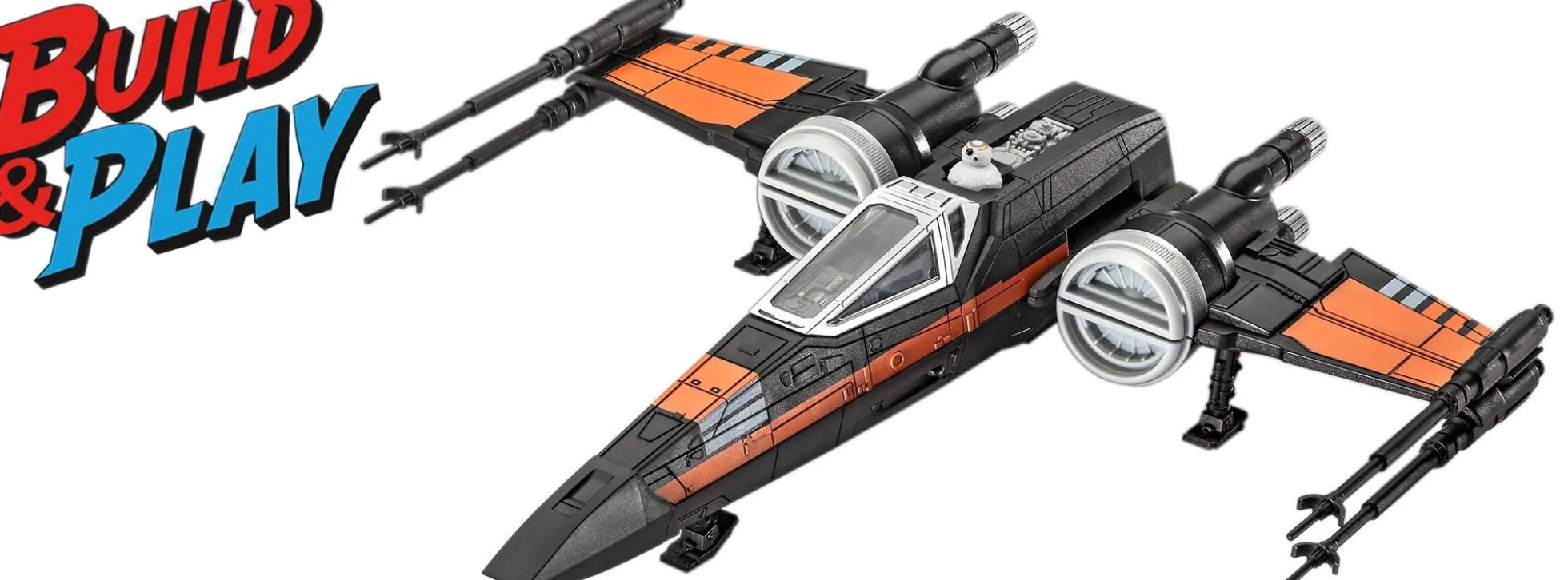 Revell 06564 Poes X-Wing Fighter | Build+Play | Star Wars Bausatz 1:78