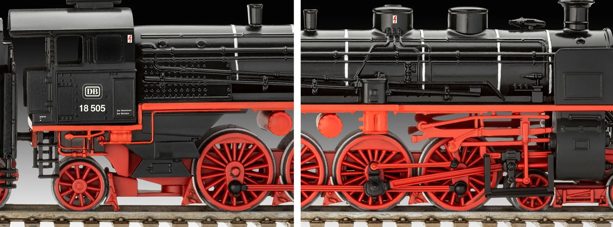 Revell 02167 Schnellzuglok BR 18 505 mit Tender T38 | Lok Bausatz 1:87