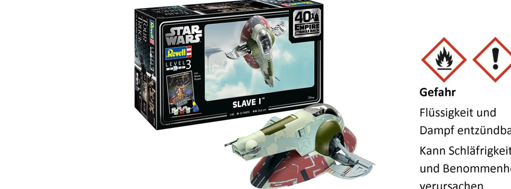 Revell 05678 Slave I | 40th Anniversary | STAR WARS | Raumschiff Bausatz 1:88