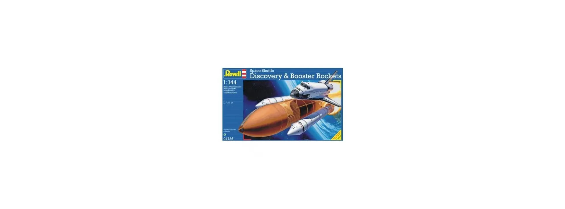 Revell 04736 Space Shuttle Discovery + Booster Rockets Bausatz 1:144
