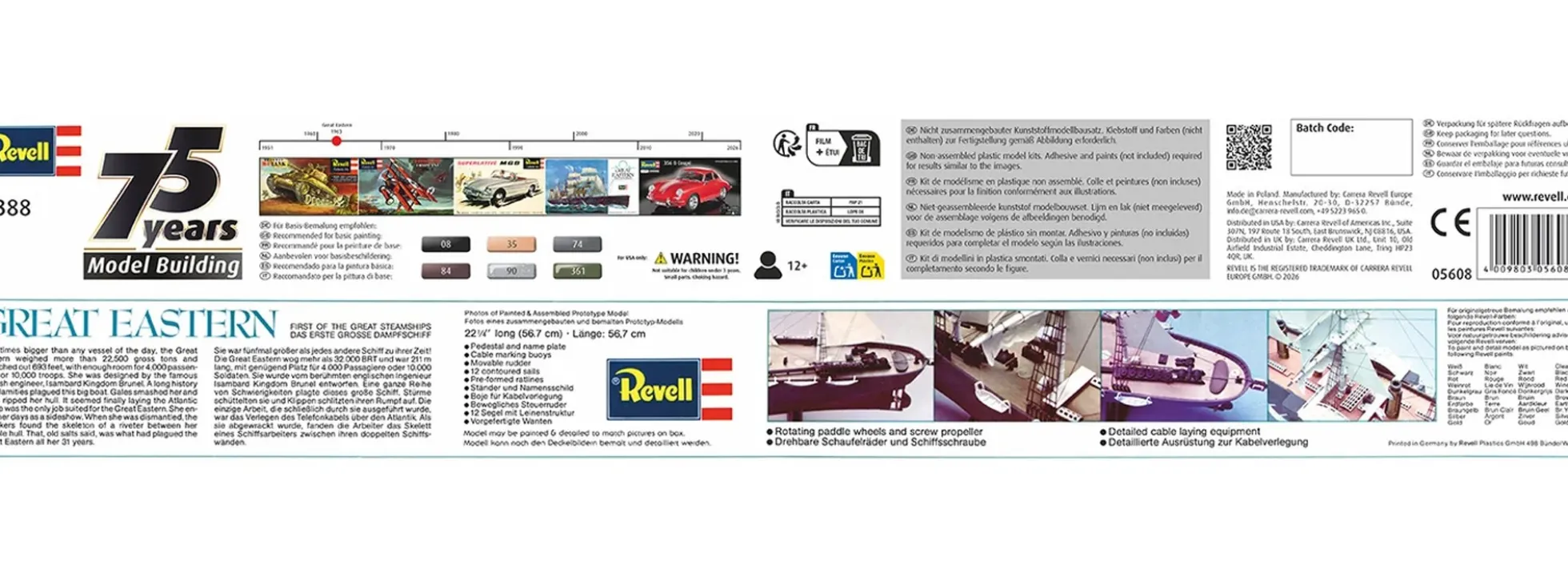 Revell 05608 SS Great Eastern - 75 Jahre | Schiff Bausatz 1:388