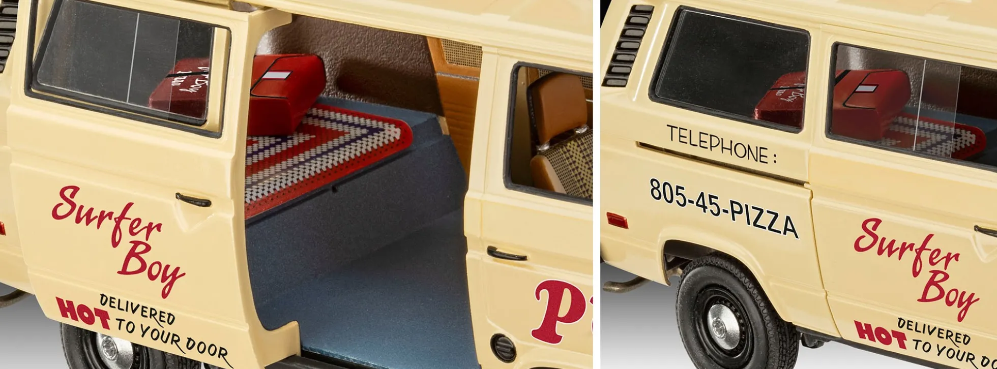 Revell 07725 VW T3 Bus Surfer Boy Stranger Things | Auto Bausatz 1:25
