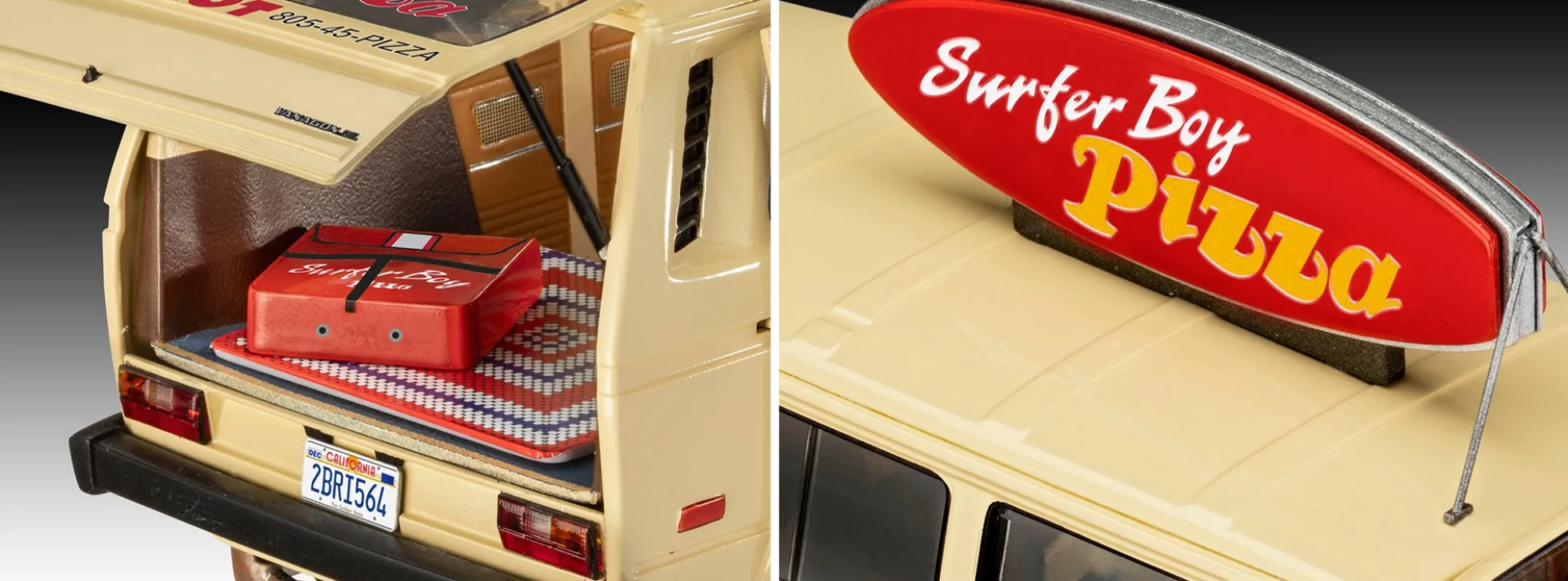 Revell 07725 VW T3 Bus Surfer Boy Stranger Things | Auto Bausatz 1:25