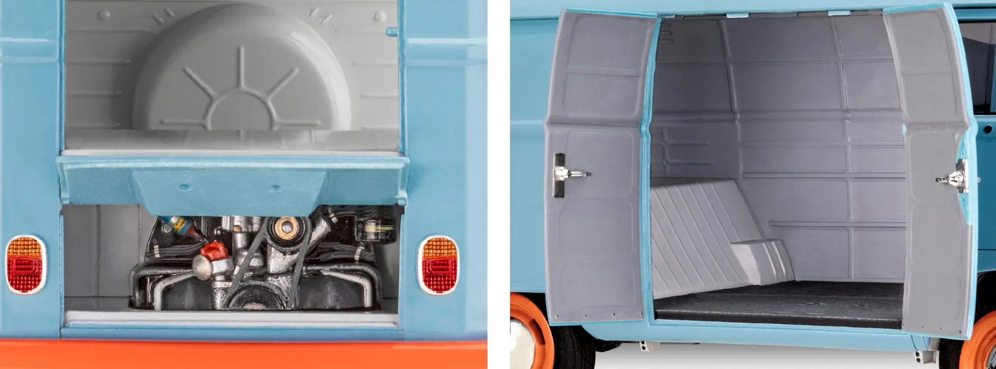 Revell 67726 VW T1 Kastenwagen Gulf Model Set | Auto Bausatz 1:24