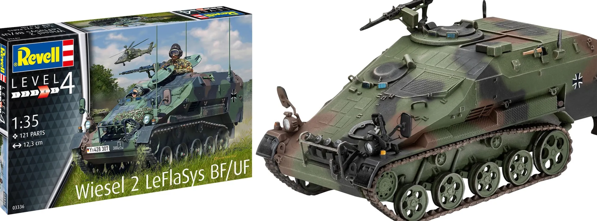 Revell 03336 Wiesel 2 LeFlaSys BF/UF | Militär Bausatz 1:35