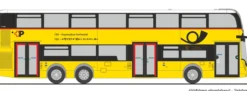 RIETZE 78033 Alexander Dennis Enviro 500 Postauto - Expressbus | Busmodell 1:87