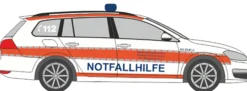 RIETZE 53327 Golf 7 Variant DRK Karlsruhe Notfallhilfe Blaulichtmodell 1:87
