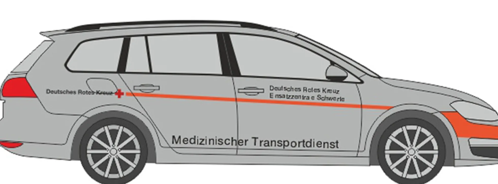 RIETZE 53329 Golf 7 Variant DRK med. Transportdienste Iserlohn Land Automodell 1:87