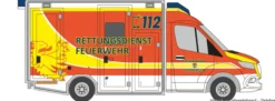 RIETZE 76128 GSF RTW 18 Rettungsdienst Feuerwehr Dormagen | Blaulichtmodell 1:87