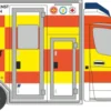 RIETZE 76091 GSF RTW 18 Rettungsdienst Stormarn | Blaulichtmodell 1:87