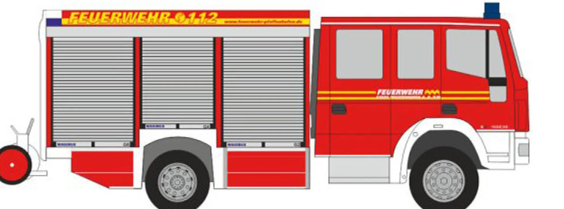 RIETZE 68316 Iveco Magirus Alufire LF20 Feuerwehr Pfaffenhofen Ilm Blaulichtmodell 1:87