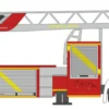 RIETZE 68496 Iveco Magirus Drehleiter 2018 Feuerwehr Storkow Blaulichtmodell 1:87