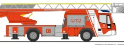 RIETZE 71128 Magirus DLK BF Leipzig | Blaulichtmodell 1:87