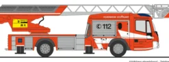 RIETZE 71129 Magirus DLK 32 BF Stuttgart | Blaulichtmodell 1:87