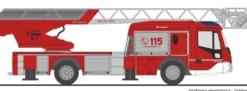RIETZE 71104 Magirus DLK 32 Feuerwehr Vigili del Fuoco | Blaulichtmodell 1:87