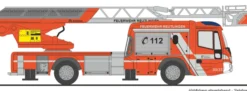 RIETZE 71118 Magirus DLK 32 n.B. Feuerwehr Reutlingen | Blaulichtmodell 1:87