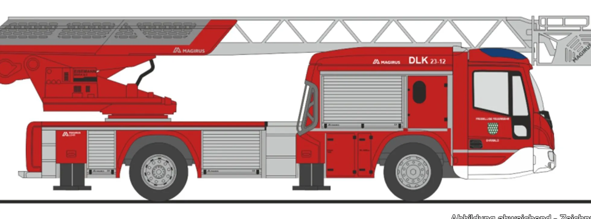 RIETZE 71108 Magirus DLK 32 n.B. FW Ehrwald AT | Blaulichtmodell 1:87