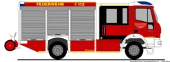 RIETZE 68157 Magirus HLF Team Cab FW Asendorf | Blaulichtmodell 1:87